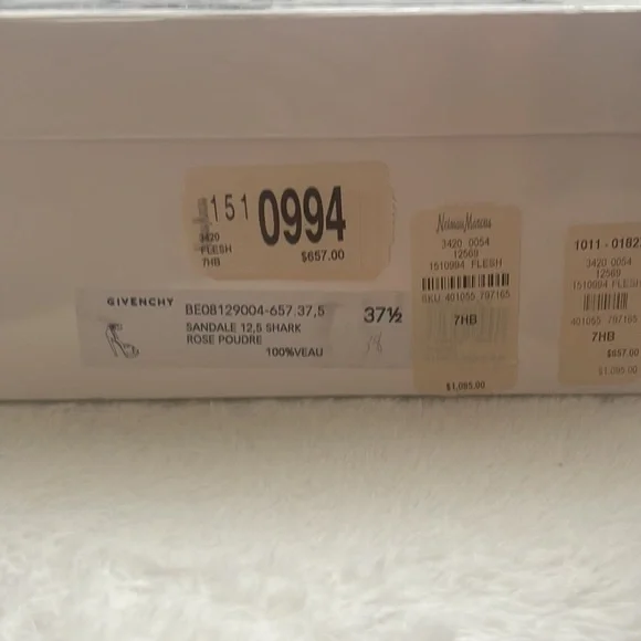 Givenchy powder rose pink shark tooth platform sandal - Picture 11 of 12